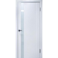 Межкомнатная дверь D 4 Бриз (белая эмаль)