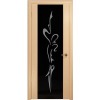 Межкомнатная дверь Спация 3 Рисунок ПО (Дуб беленый)